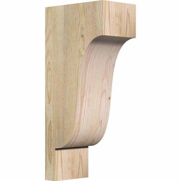 Ekena Millwork 6 in. x 10 in. x 22 in. Douglas Fir Newport Rough Sawn Corbel