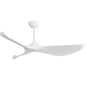 38 in. Indoor/Outdoor White Ceiling Fan with Remote Control and Reversible Motor