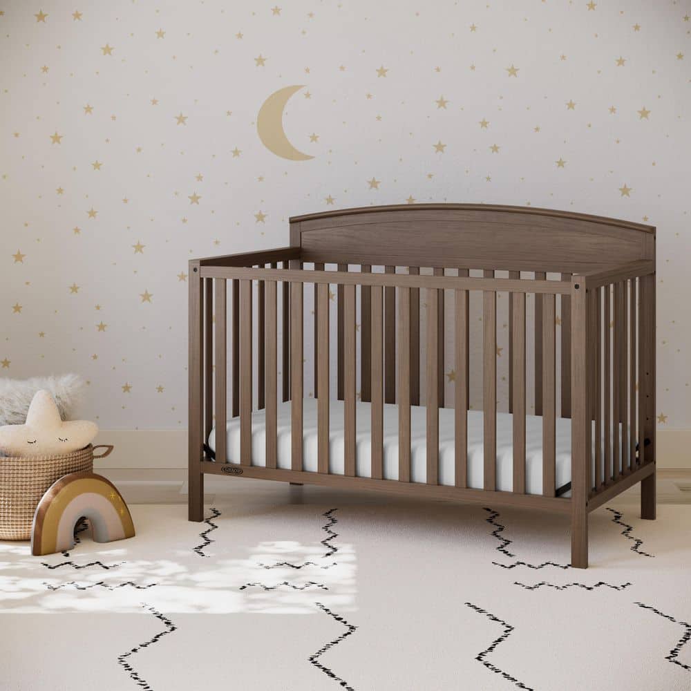 Graco Benton Hazelnut 5-in-1 Convertible Crib 04530-218 - The Home