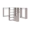 Closet Evolution Modern Raised Ultimate 84 in. W - 115 in. W Espresso  Corner Wood Closet System TR67 - The Home Depot