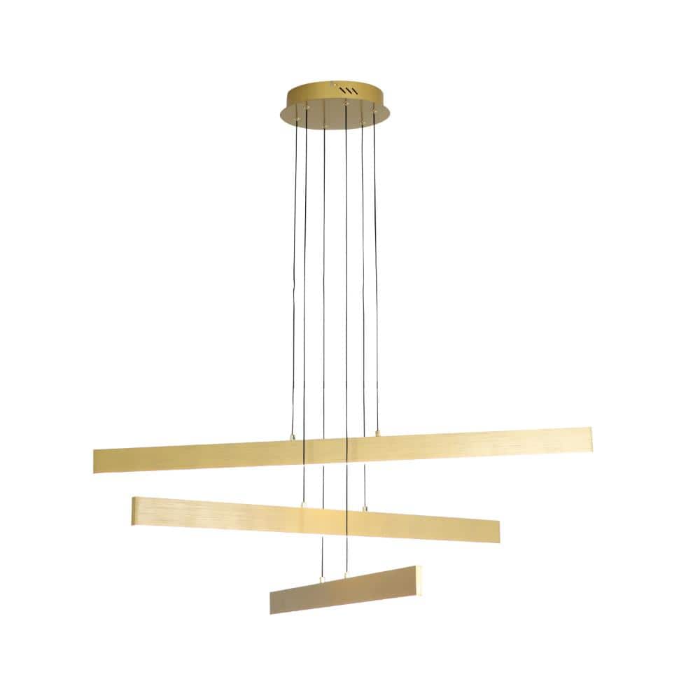 3 Lights Gold Sputnik Modern LED Chandelier for Kitchen Living Room,with 3000K Warm Light price history on PriceWatchPro