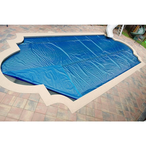 SunHeater Heavy Duty Pool Solar Blanket 16 ft. x 32 ft. Rectangular Blue In  Ground Solar Pool Cover 12 Mil SH1632M12 - The Home Depot