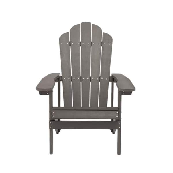 Unbranded Grey-1 Reclining Plastic Adirondack Chair