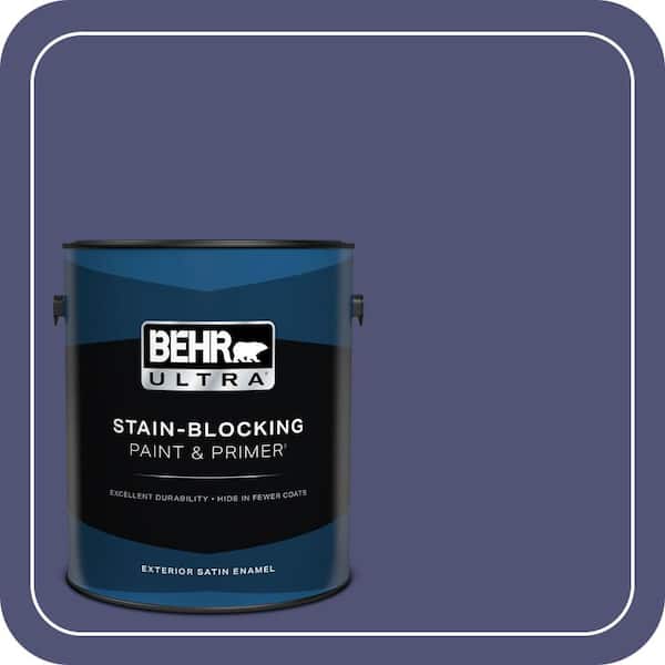 BEHR ULTRA 1 gal. #630D-7 Deep Orchid Satin Enamel Exterior Paint & Primer