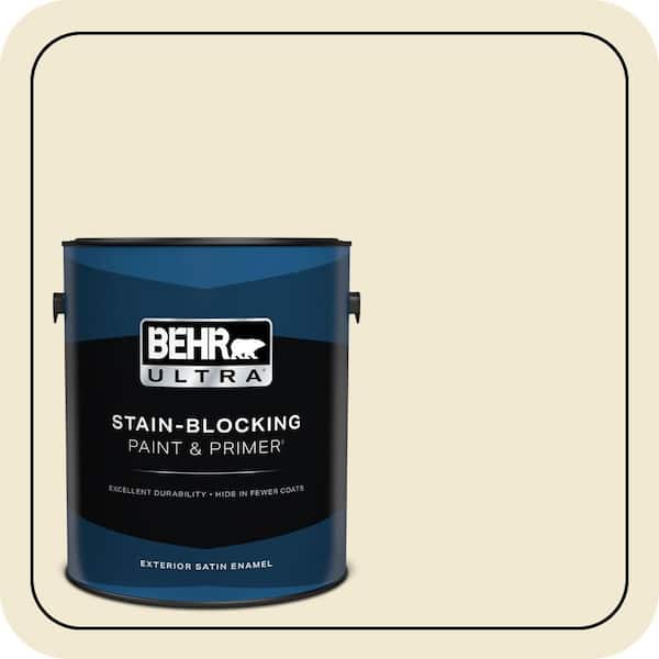 BEHR ULTRA 1 gal. #370E-1 Country Dairy Satin Enamel Exterior Paint & Primer