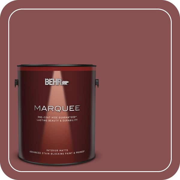 BEHR MARQUEE 1 gal. #ECC-59-3 New Roof Matte Interior Paint & Primer