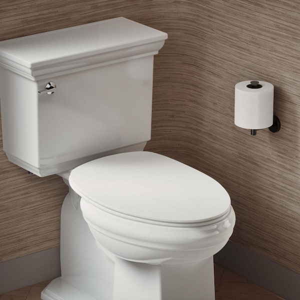 Papyrus Quiet-Close Elongated Front Toilet Seat in White
