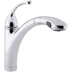 Forte Single-Handle Pull-Out Sprayer Kitchen Faucet With MasterClean Spray Face in Polished Chrome