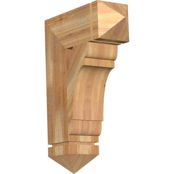 Ekena Millwork 6 in. x 26 in. x 18 in. Western Red Cedar Olympic Arts and Crafts Rough Sawn