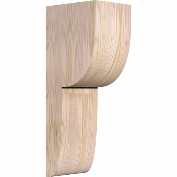 Ekena Millwork 6 in. x 8 in. x 20 in. Douglas Fir Carmel Smooth Corbel