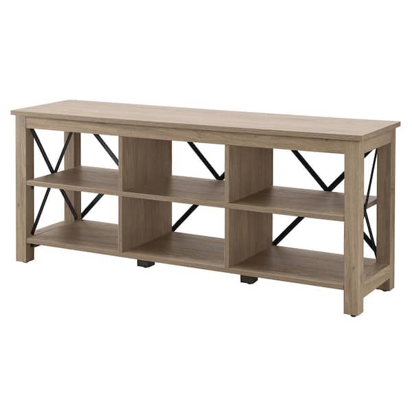 Meyer&Cross Sawyer 58 in. TV Stand in Gray Wash Finish