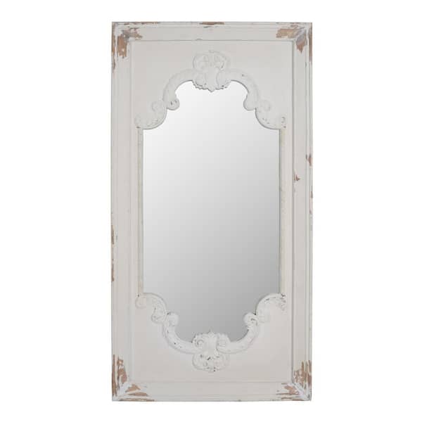 A & B Home Large Novelty White Mirror (54.3 in. H x 28.7 in. W)