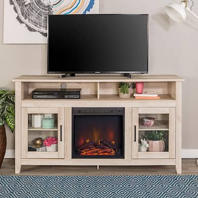 White - Fireplace TV Stands - Electric Fireplaces - The Home Depot