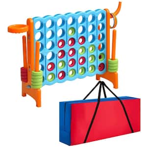 Costway Giant 4 in A Row Jumbo 4-to-Score Game Set W/Storage Carrying Bag  for Kids Adult BU10002+SP37521BL - The Home Depot