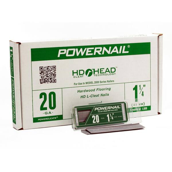 FP Powernail Flooring L Cleats Nails 16 Gauge 1.3/4вЂќ Power Nailer 1000pc 