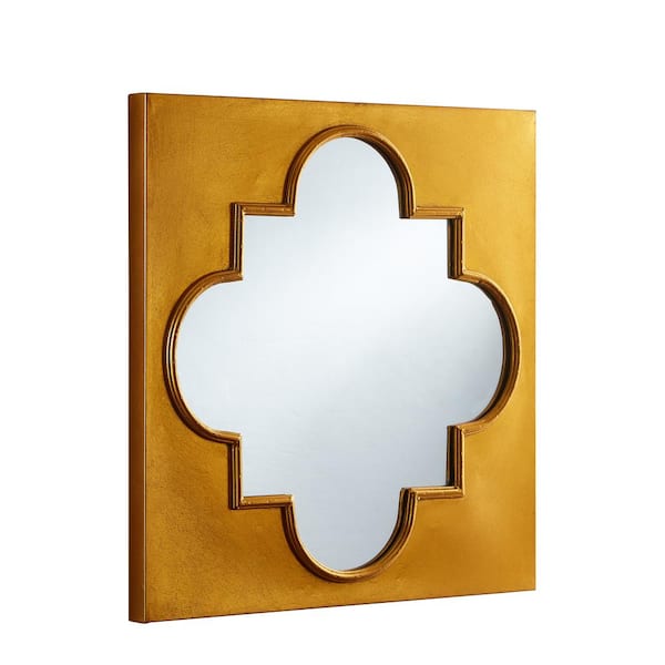 Unbranded 27.56 in. x 27.56 in. Metal Frame Wall Mirror