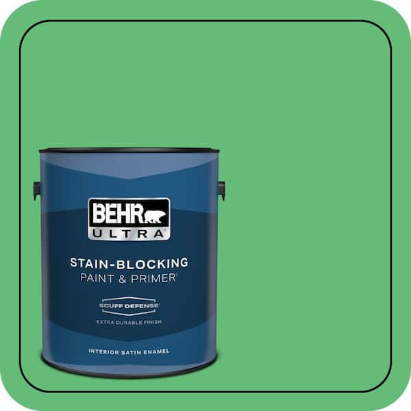 BEHR ULTRA 1 gal. #450B-5 Lady Luck Extra Durable Satin Enamel Interior Paint & Primer