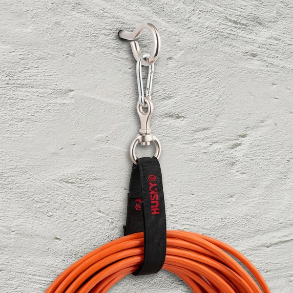 Husky 18 in. Heavy Duty Hanging Quick-Release Hooks with Carabiner