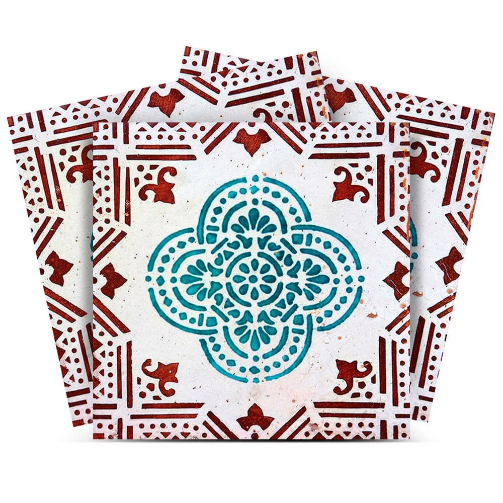 Red, White, Blue V19 5 in. x 5 in. Vinyl Peel and Stick Tile (24 Tiles, 4.17 sq. ft./pack) price history on PriceWatchPro