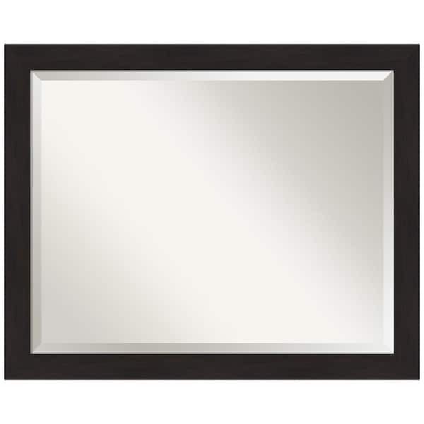 Amanti Art Furniture Espresso Narrow 31.5 in. H x 25.5 in. W Framed Wall Mirror