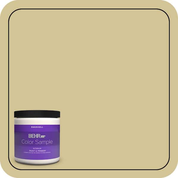 BEHR PREMIUM PLUS 8 oz. #M310-4 Almondine Eggshell Enamel Interior ...