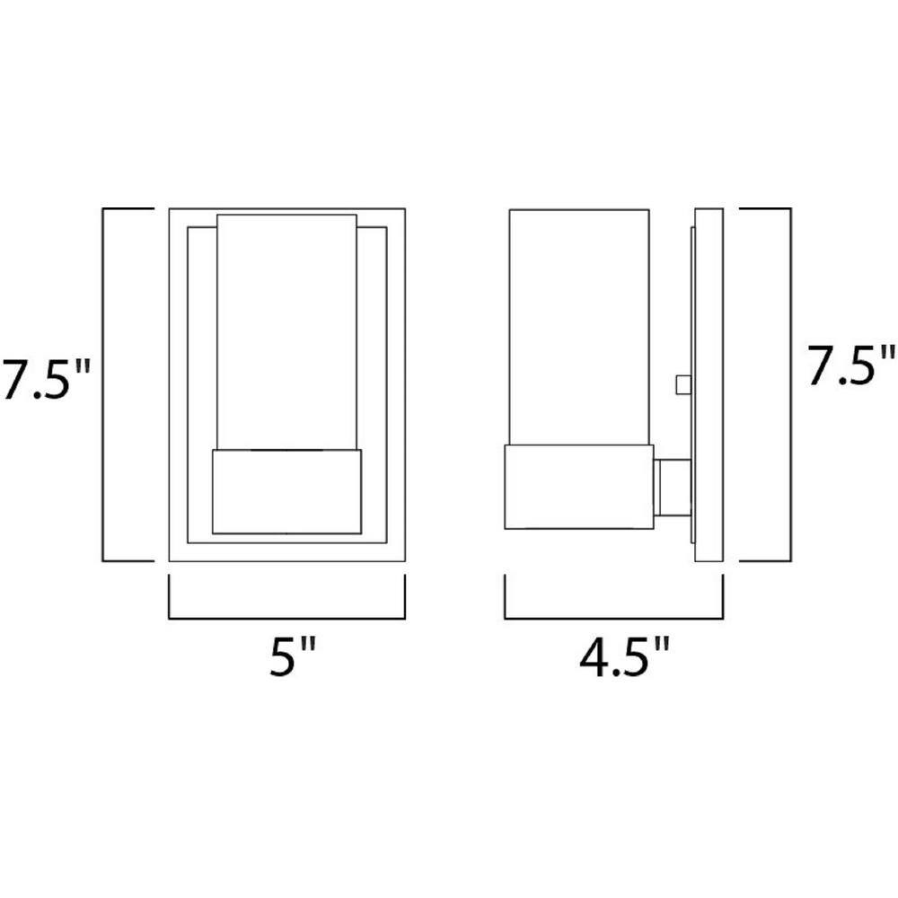 Polished Chrome Clear Glass Dimmable Wall Sconce