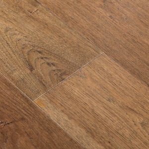 Wide Plank 7-1/2 in. W Roasted Distressed Engineered Hickory Hardwood Flooring (19.43 sq. ft./case)