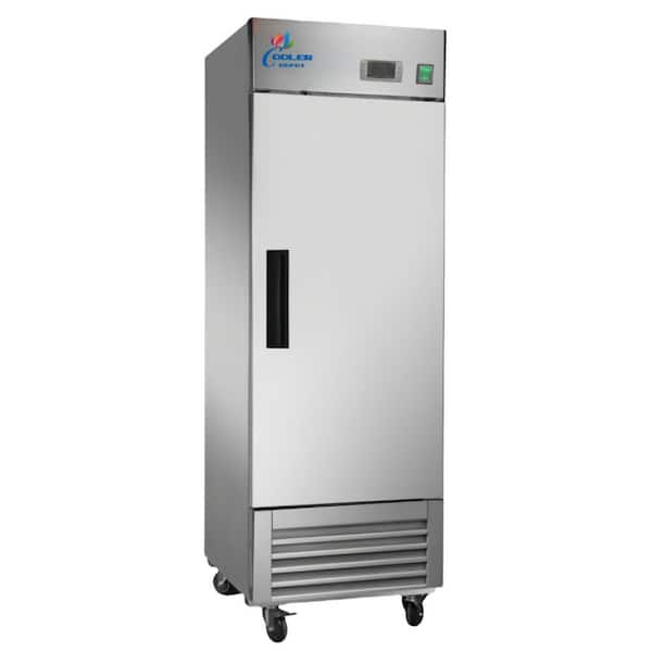 27 in. W 23 cu. ft. Single 1-Door Commercial Reach in Upright Refrigerator in Stainless Steel