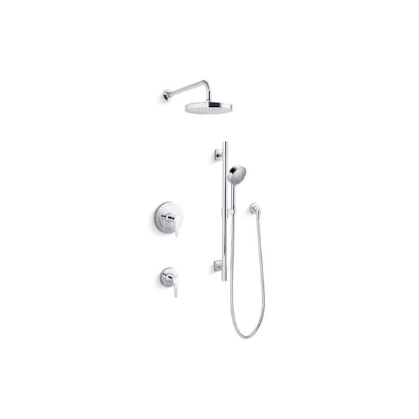 KOHLER Awaken Showering Kit 1.75 GPM in Polished Chrome