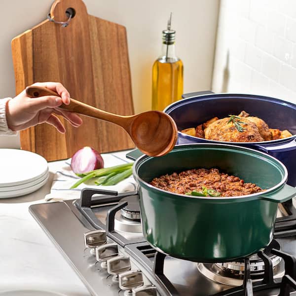 Our Place Perfect Pot - 5.5 Qt. Nonstick Ceramic Sauce Pan with Lid |  Versatile Cookware for Stovetop and Oven | Steam, Bake, Braise, Roast |  PTFE and