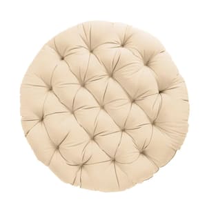 48 in. x 48 in. x 4 in. Indoor Papasan Cushion in Ivory