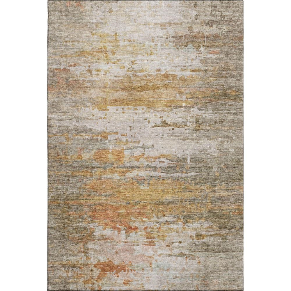 Mayfield Premium Machine Washable Abstract AMF2034 Khaki 9 ft. x 12 ft. Area Rug price history on PriceWatchPro