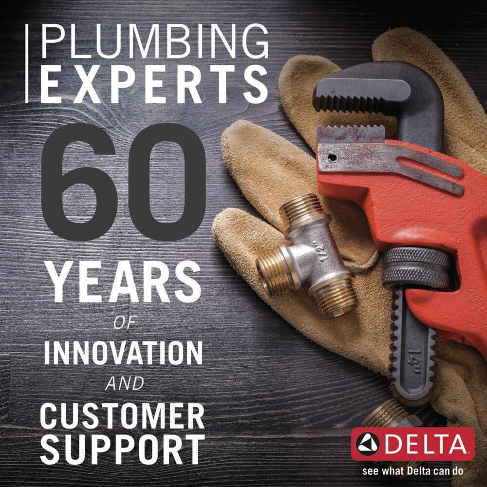 Delta Modern Chrome Wall-Mount Lavatory Valve