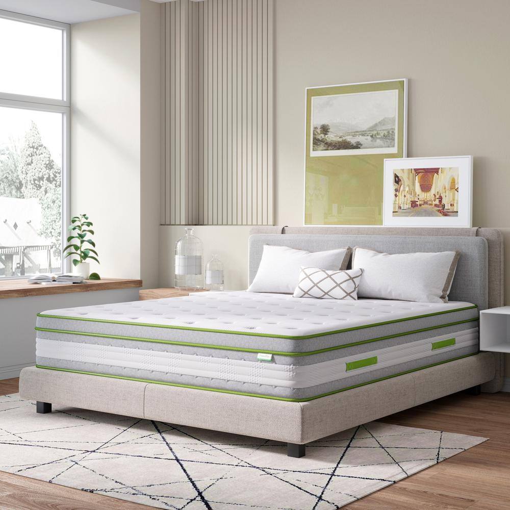 12 in. Medium Hybrid Memory Foam and Innerspring Mattress Tight Top Full Size Mattress - thumbnail 4