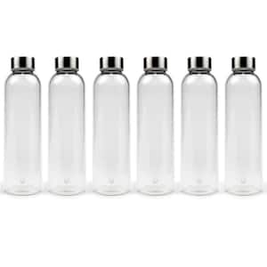 18.5 oz. Water Bottles-Premium Borosilicate Glass (6-Pack)