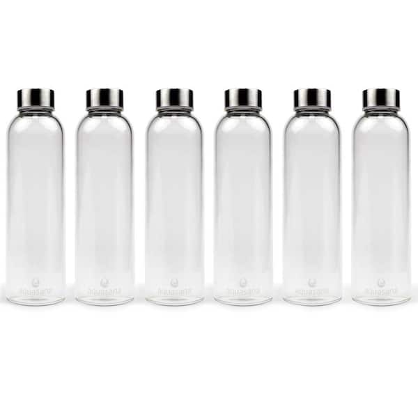 Aquasana 18.5 oz. Water Bottles-Premium Borosilicate Glass (6-Pack)