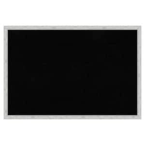 Imprint Silver Wood Framed Black Corkboard 25 in. x 17 in. Bulletin Board Memo Board