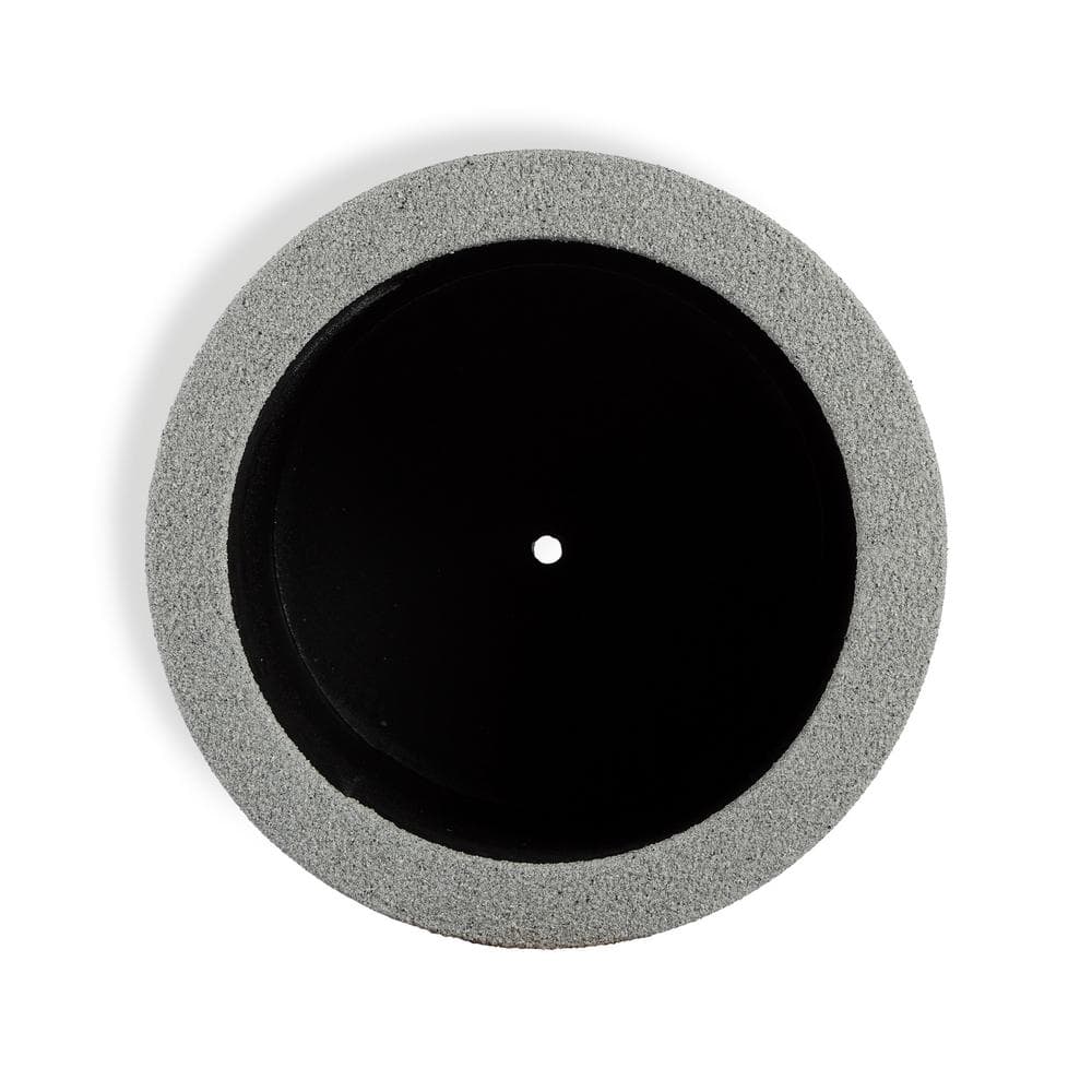 Gray Granite Extra Large Round Outdoor Planter with Drainage Holes