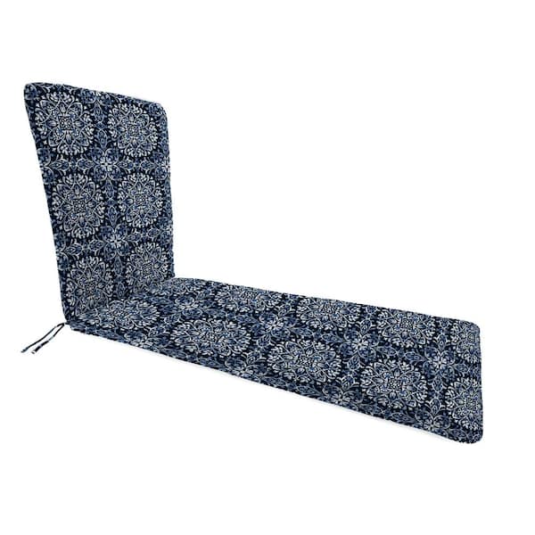 74 in. L x 22 in. W x 2 in. T Outdoor Chaise Lounge Cushion in Dresden Midnight