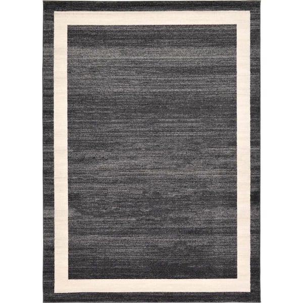Unique Loom Del Mar Maria Black 7' 0 x 10' 0 Area Rug