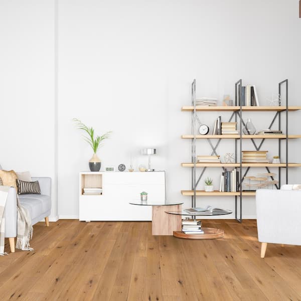 Ross Lake Oak 1/4 in. T x 6.5 in. W Click Lock Engineered Hardwood Flooring (21.67 sq. ft./case)