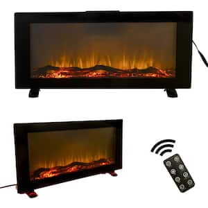 5000 BTU Wall-Mounted Electronic Fireplace Surface with 10 Colors Back Light (CSA Certification)