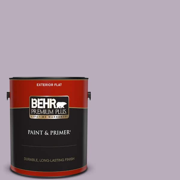 BEHR PREMIUM PLUS 1 gal. Home Decorators Collection #HDC-SP14-12 Exclusive Violet Flat Exterior Paint & Primer