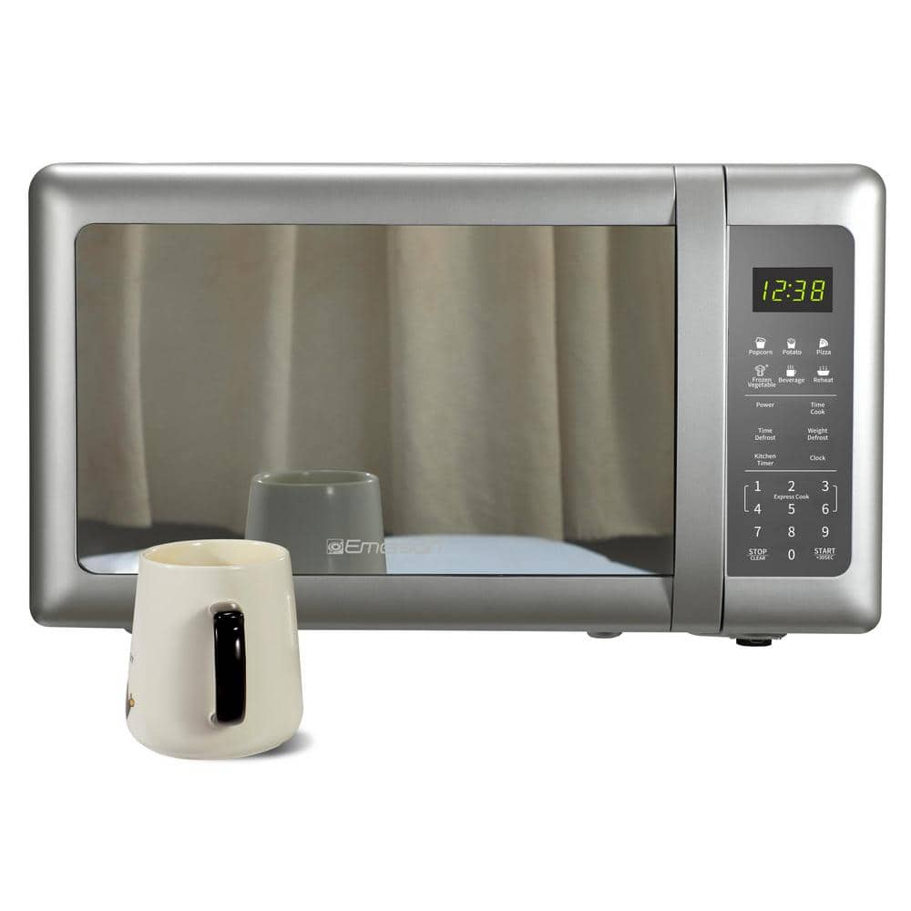 Emerson 0.7 Cu Ft 700W Touch Control Mirror Finish Microwave Oven  MW7601SL