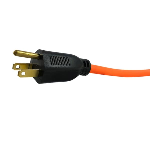 25 ft. 12/3 Orange Heavy-Duty Extension Cord 65025 - The Home Depot