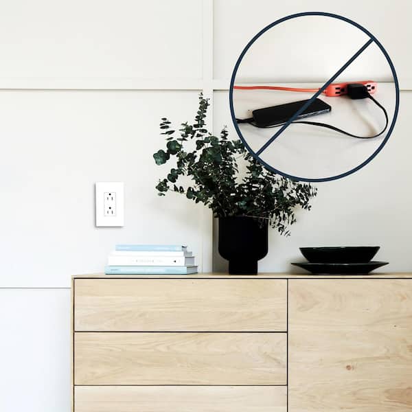 radiant In-Wall Power and Outlet Relocation Kit, White