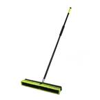 24 in. Green Indoor Multi-Surface 2-in-1 Squeegee Push Broom (3-Pack)
