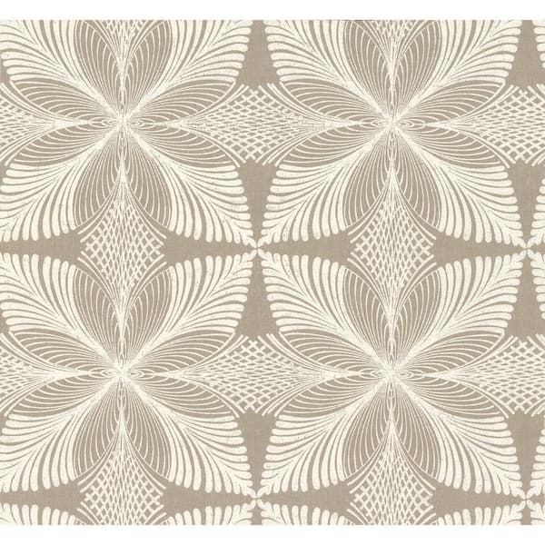 York Wallcoverings Ronald Redding Tan Metallic Roulettes Paper Unpasted ...