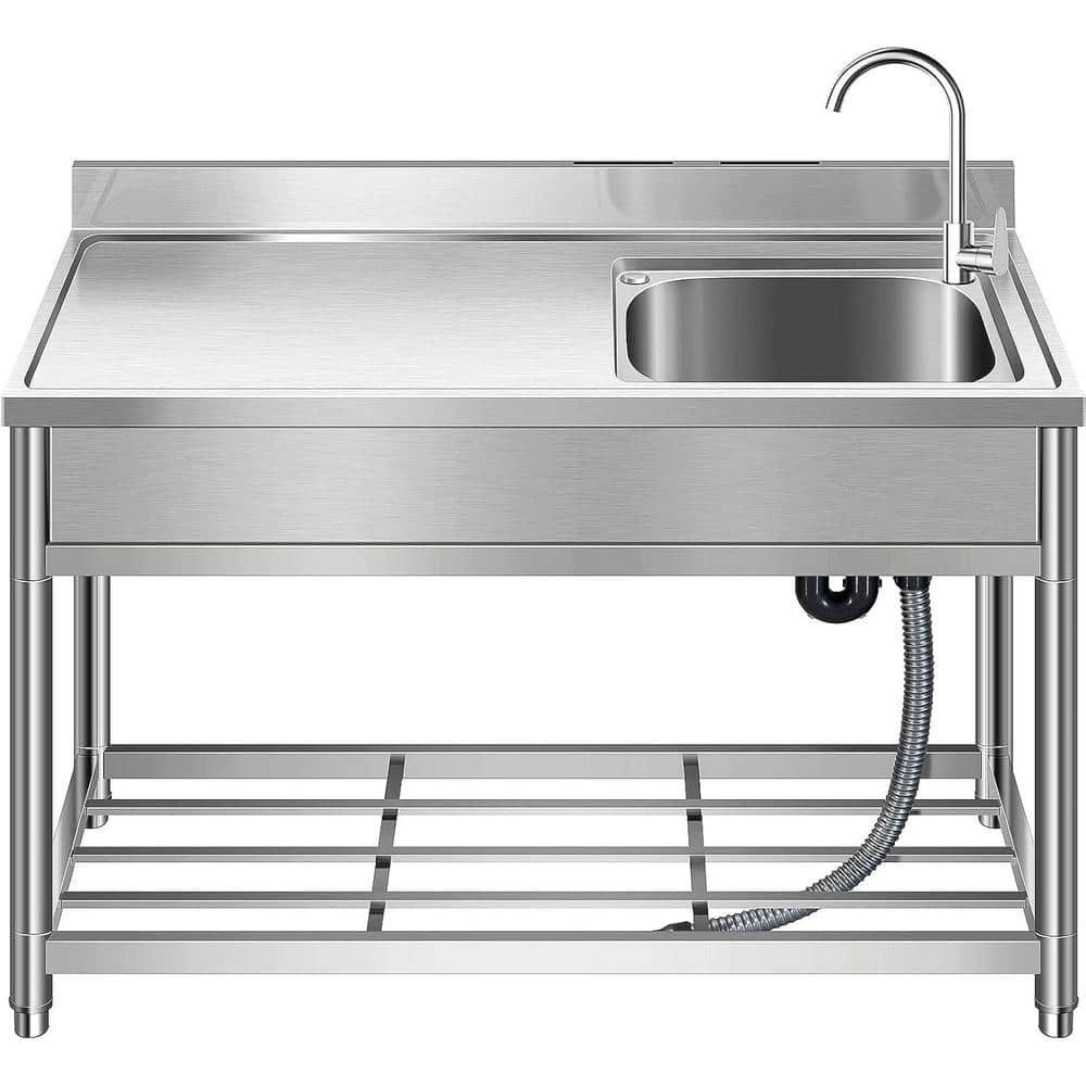 Adrinfly 20 in. D x 47 in. W Freestanding Utility Sink in Adrinfly 20 in. D x 47 in. W Freestanding Utility Sink in