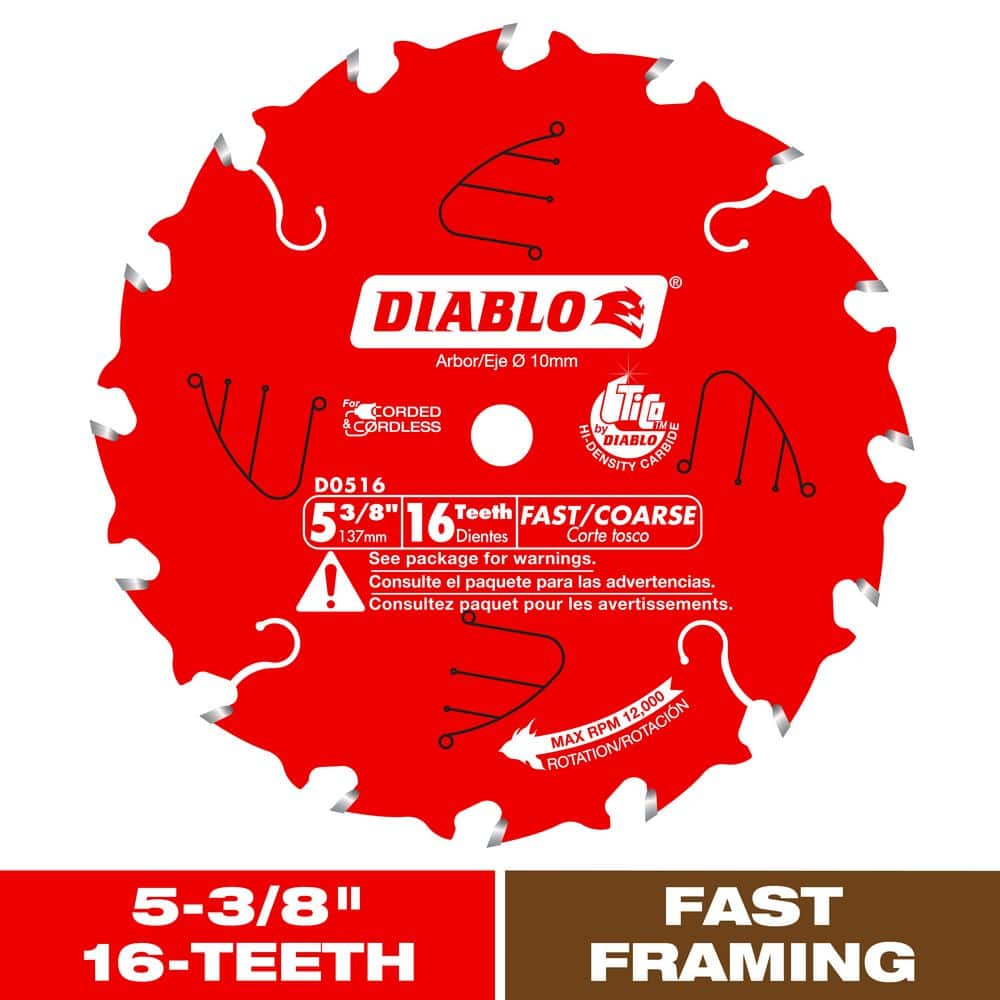 5-3/8in. x 16-Teeth Fast Framing Trim Saw Blade for Wood price history on PriceWatchPro